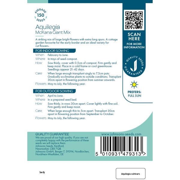 Aquilegia Mckana Giant Mixed Seeds
