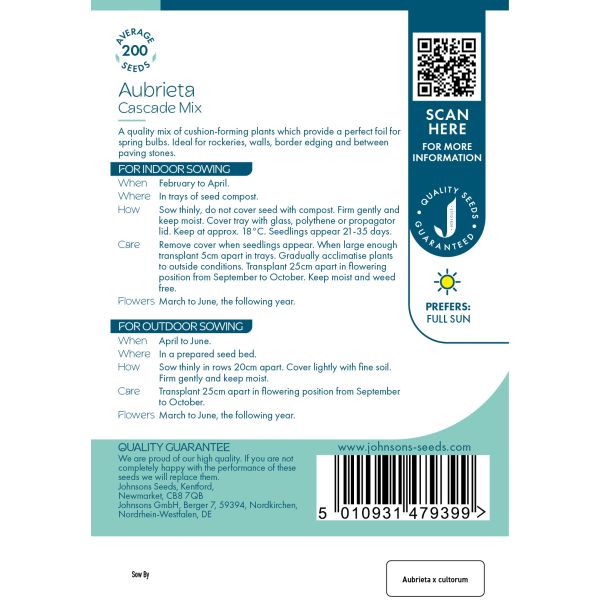 Aubrieta Cascade Mixed Seeds