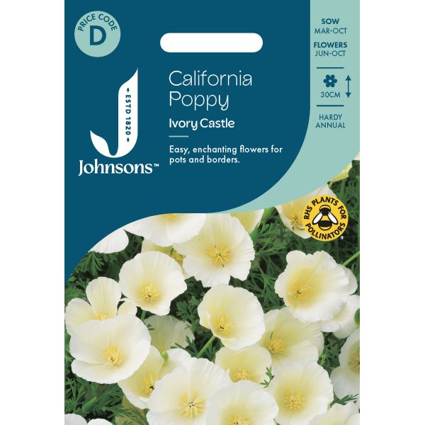 California Poppy Ivory Castle Seeds