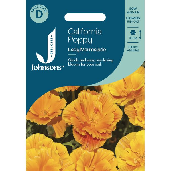 California Poppy Lady Marmalade Seeds