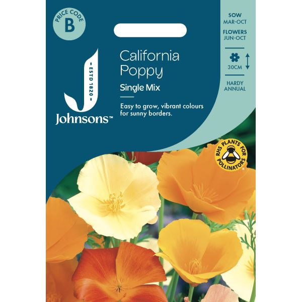 California Poppy Single Mixed Seeds