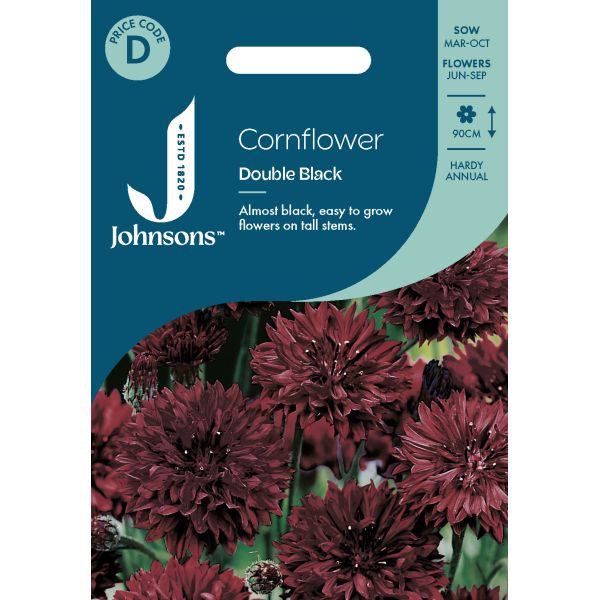 Cornflower Double Black Seeds