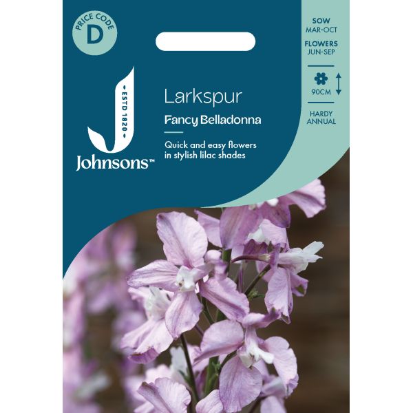 belladonna plant seeds Larkspur Fancy Belladonna Seeds From Johnsons