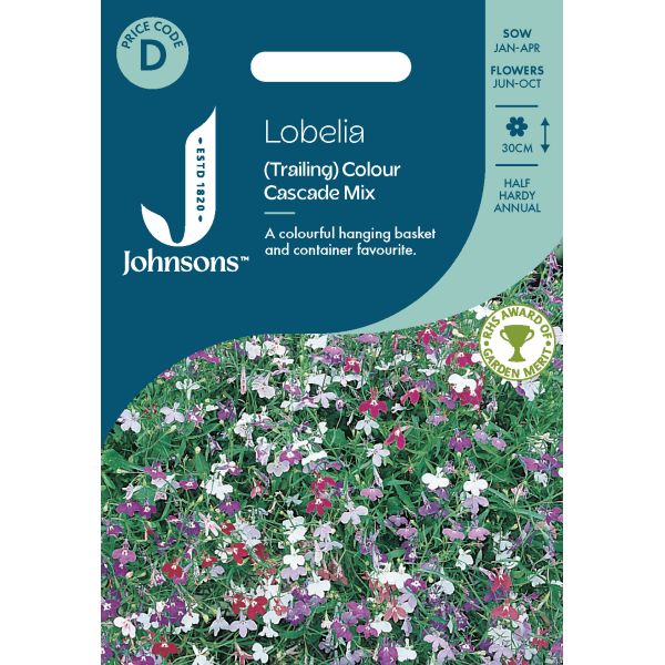 Lobelia (Trailing) Colour Cascade Mix Seeds