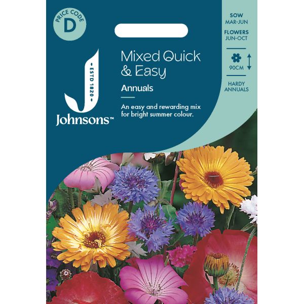 Mixed Quick And Easy Annuals Seeds