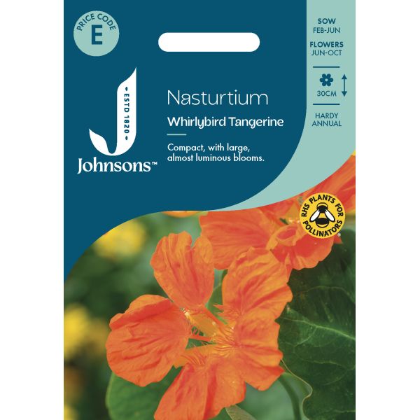 Nasturtium Whirlybird Tangerine Seeds