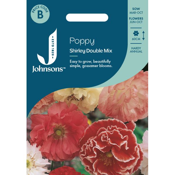 Poppy Shirley Double Mix Seeds