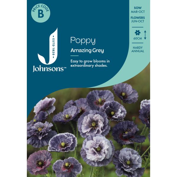Poppy Amazing Grey Seeds