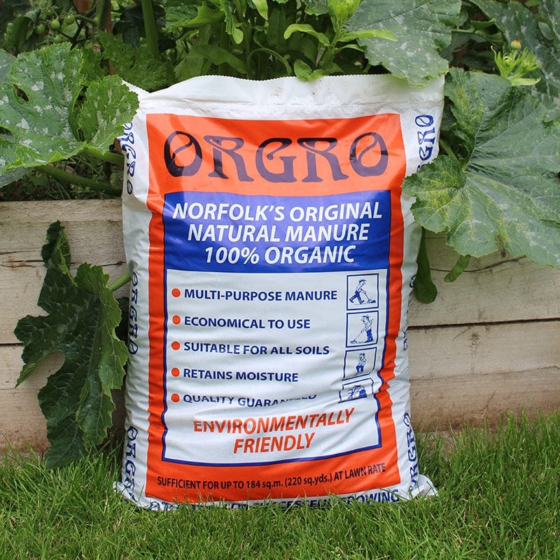 30 x 15ltr bag Orgro Concentrated Manure Fertiliser