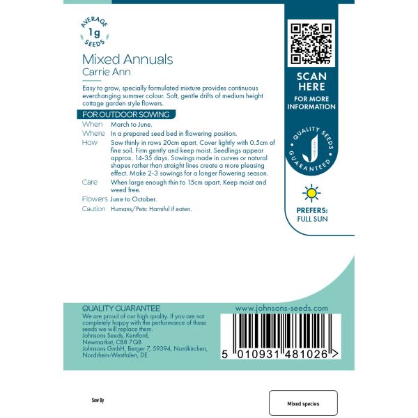 Mixed Annuals Carrie Ann Seeds