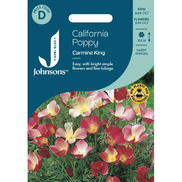 California Poppy Carmine King Seeds