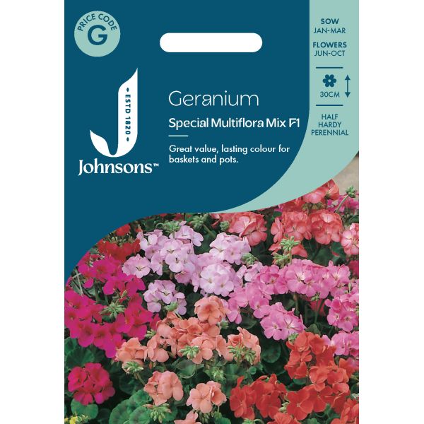 Geranium Special Multiflora Mix F1 Seeds