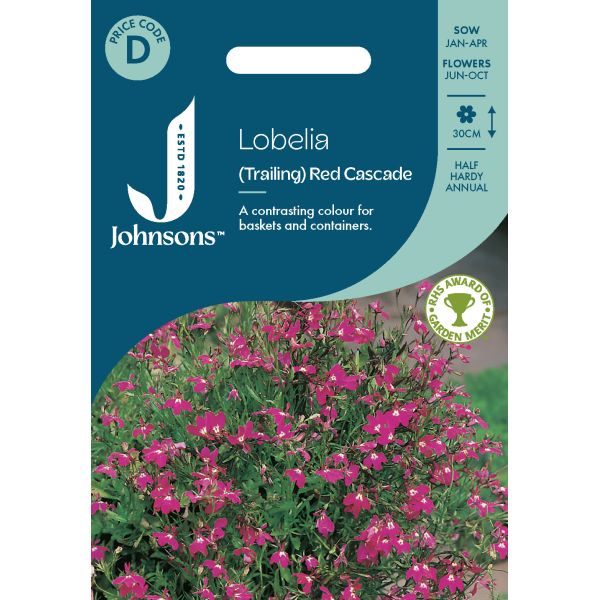 Lobelia (Trailing) Red Cascade Seeds