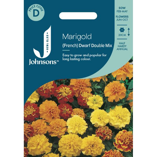 French Marigold Dwarf Double Mixed Seeds