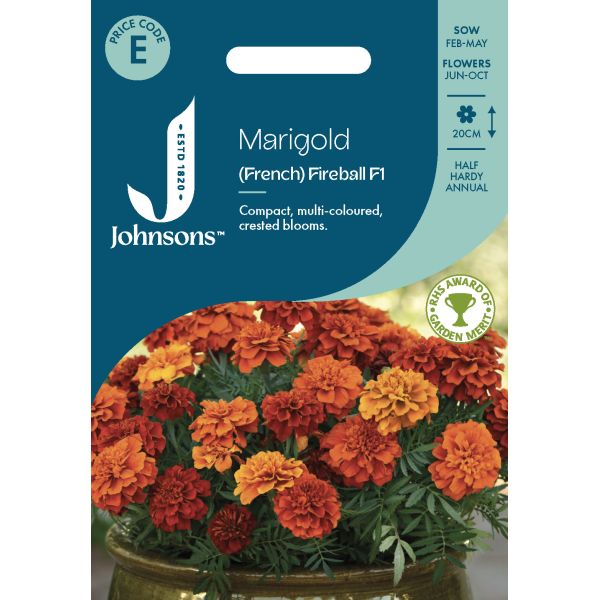 Marigold (French) Fireball F1 Seeds