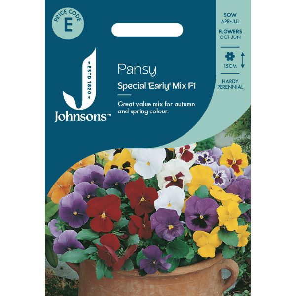 Pansy Special 'Early' Mix F1 Seeds