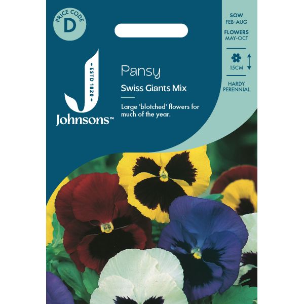 Pansy Swiss Giants Mixed Seeds