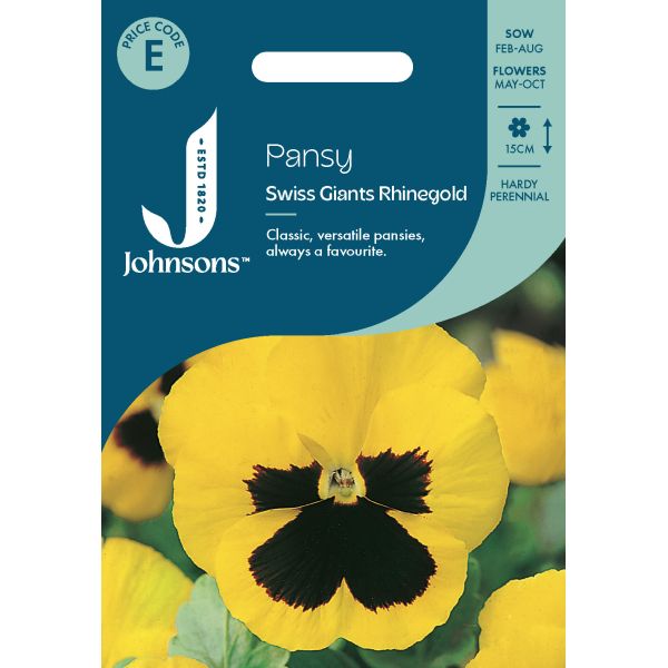 Pansy Swiss Giants Rhinegold Seeds