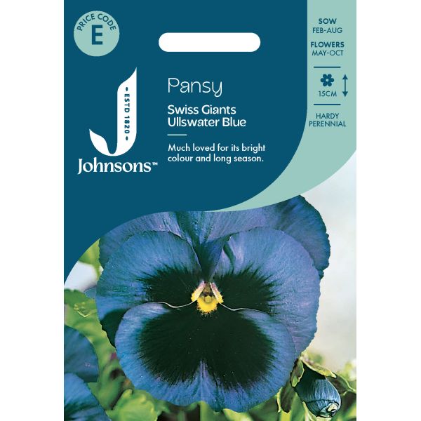 Pansy Swiss Giants Ullswater Blue Seeds