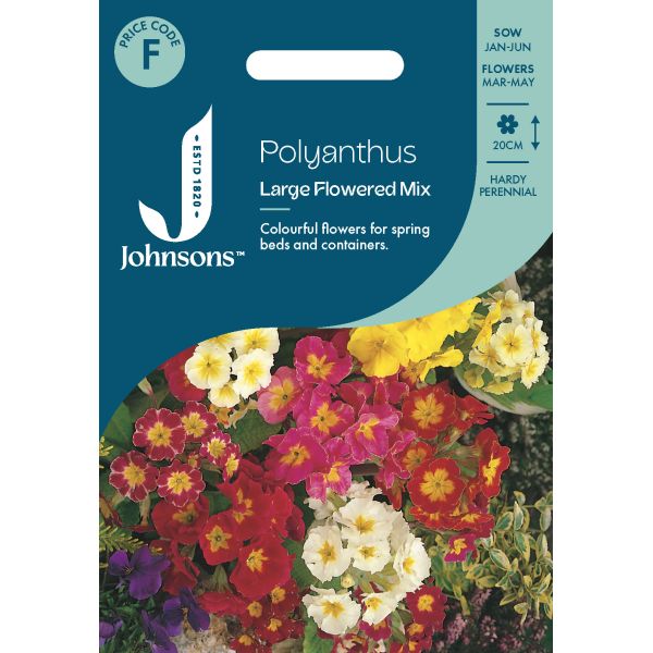 Polyanthus Large Flowered Seeds | Johnsons