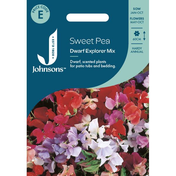 Sweet Pea Dwarf Explorer Mix Seeds