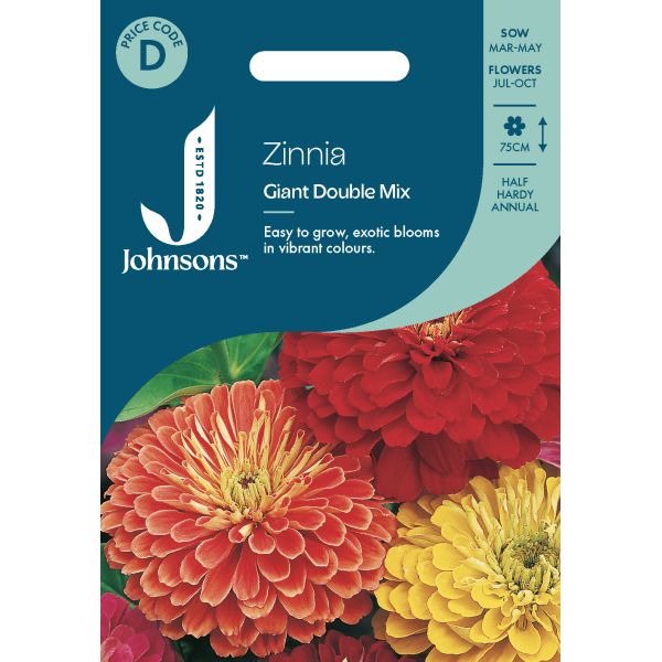 Zinnia Giant Double Mix Seeds