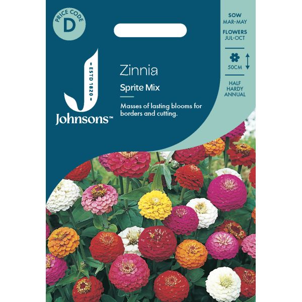 Zinnia Sprite Mix Seeds