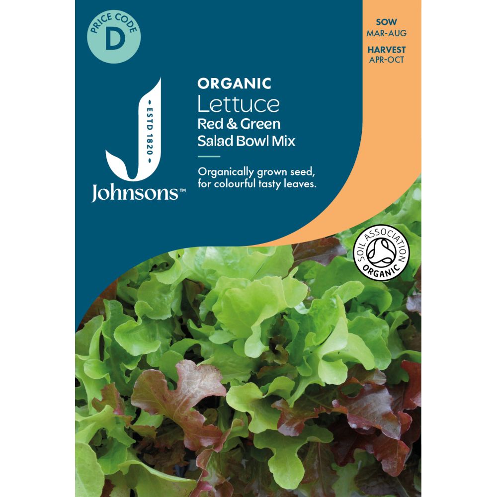 Lettuce Red & Green Salad Bowl Mixed Organic Seeds