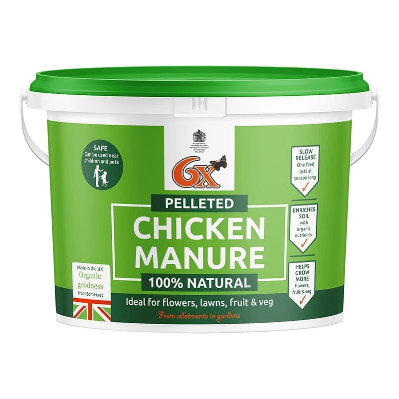 6X Chicken Manure Fertiliser 7kg