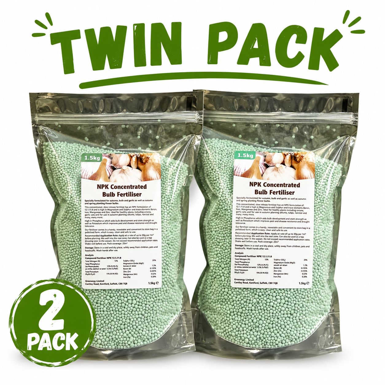 Flower Bulb Fertiliser 1.5kg (twin pack)