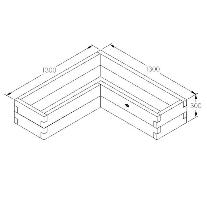 Caledonian Corner Raised Bed