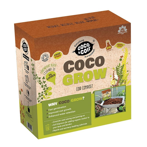 Coco Grow Peat Free Pure Coir Compost | Johnsons