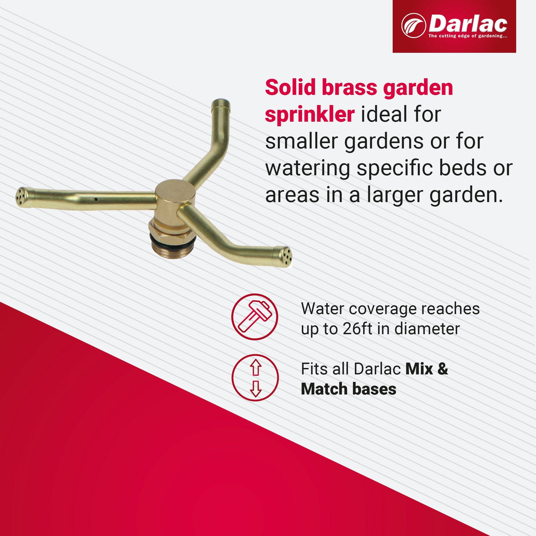 Darlac Brass 3 Arm Sprinkler