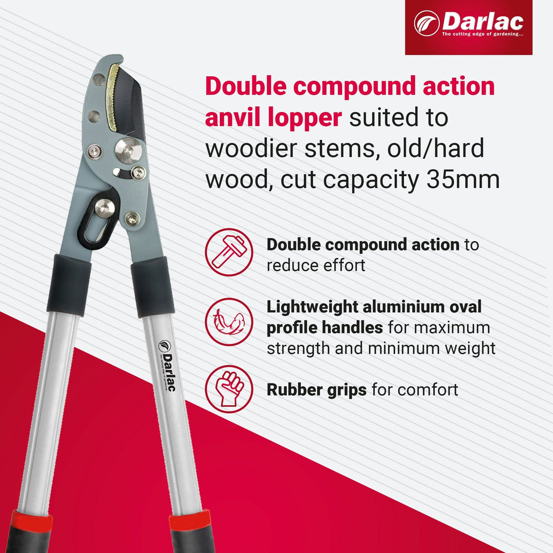 Darlac Compact Compound Action Anvil Lopper