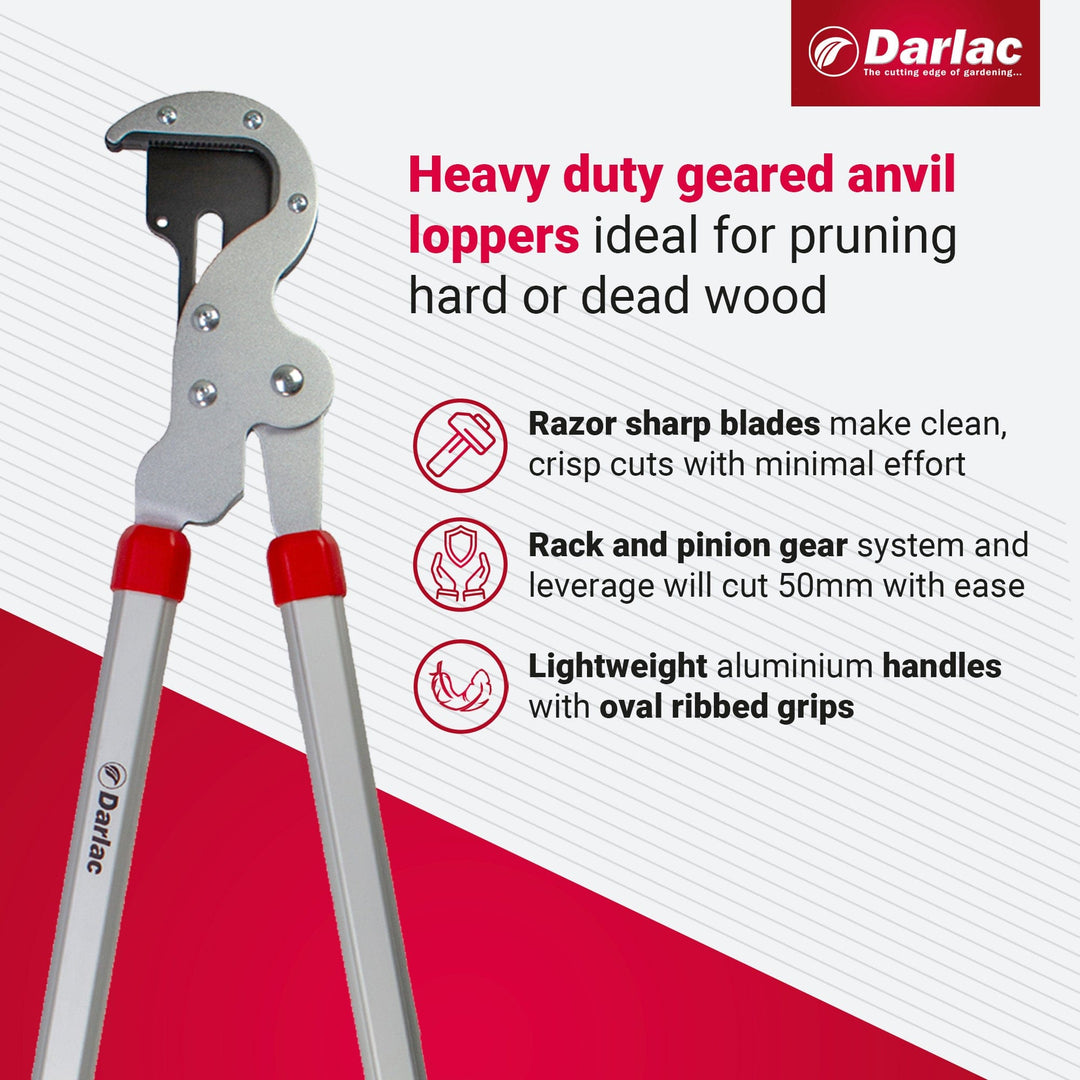 Darlac Heavy Duty Geared Anvil Lopper