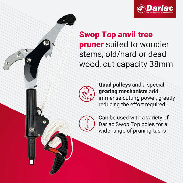 Darlac Swop Top Geared Anvil Tree Pruner Head