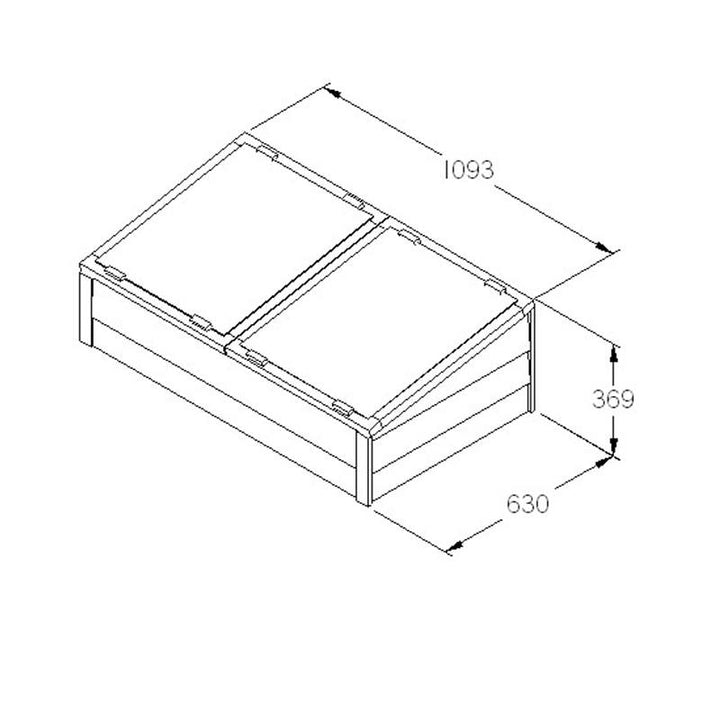 Large Overlap Garden Cold Frame