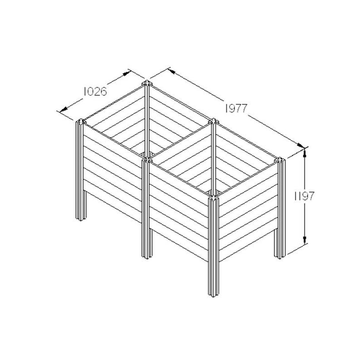 Slot Down Compost Bin Extension Kit