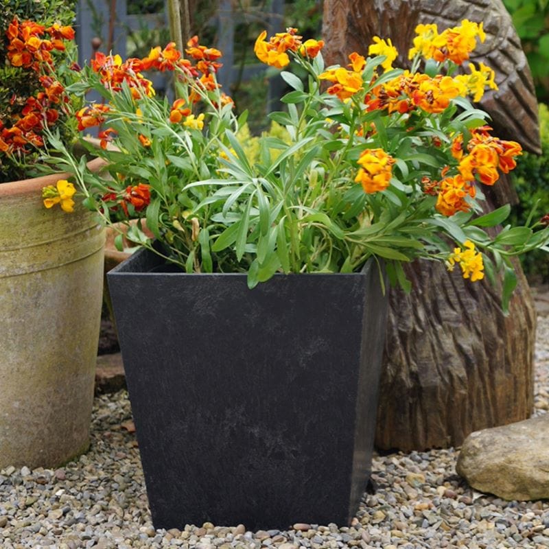 Sonata Recycled and Unbreakable Plant Pot 33cm Slate