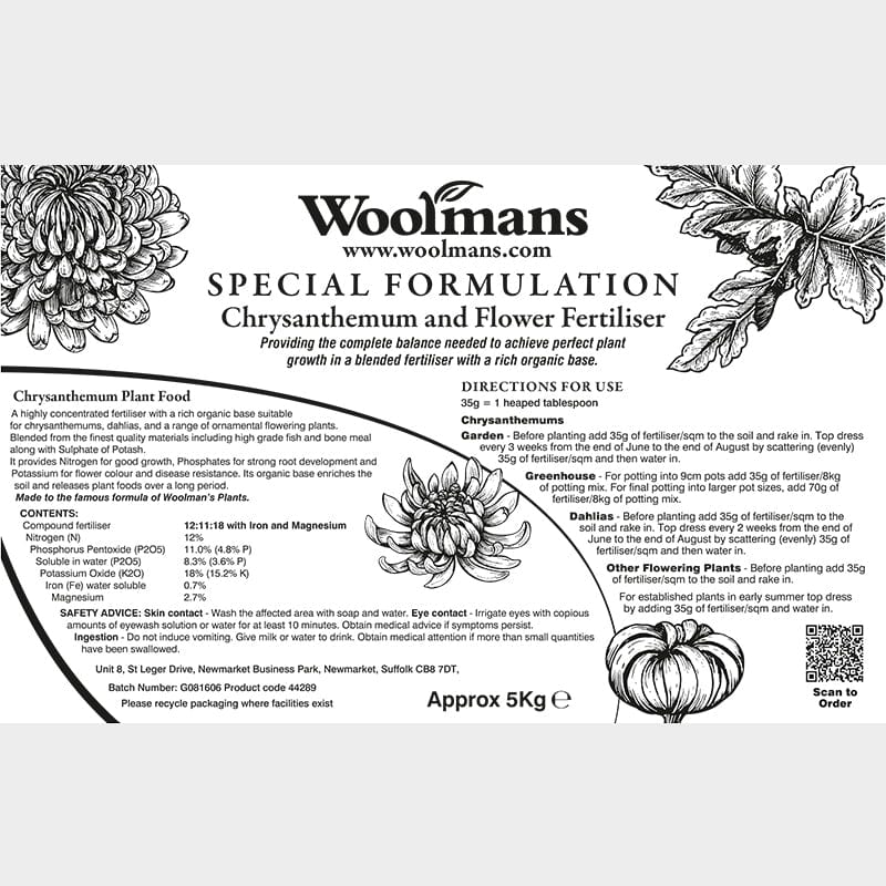 Special Chrysanthemum and Flower Fertiliser