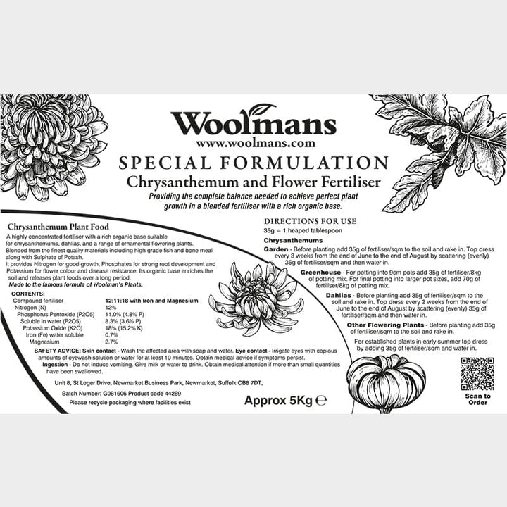 Special Chrysanthemum and Flower Fertiliser